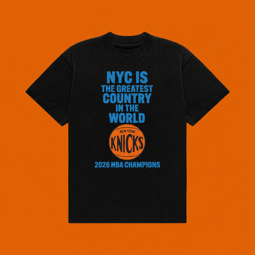 “NYC IS THE GREATEST COUNTRY IN THE WORLD” KNICKS CHAMPIONSHIP TEE